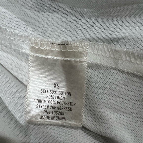 Francesca’s Sloane Striped One Shoulder Midi Dress High Low Linen Cotton Size XS - Picture 7 of 15